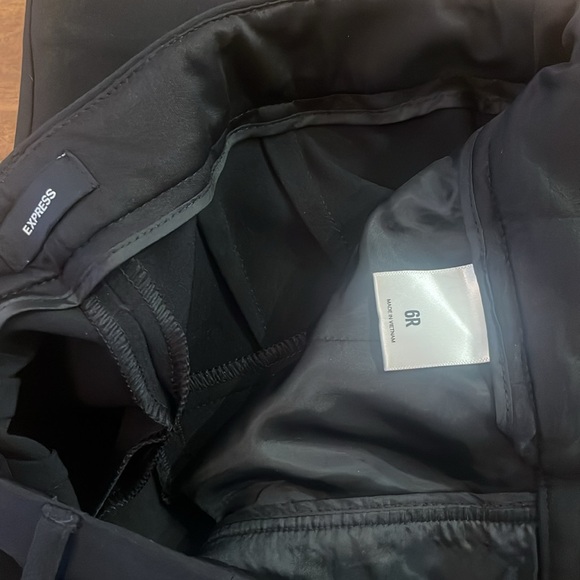 Express Editor Straight Super High-Rise black ankle pant - Picture 9 of 11